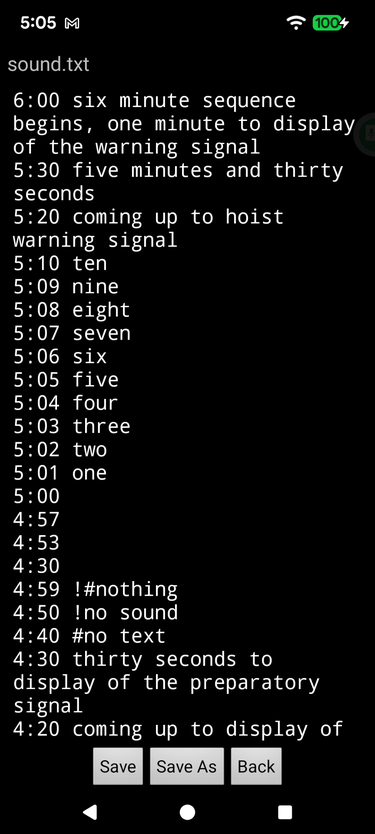 RC Timer built-in sound-file editor