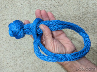 A commercial stronger soft shackle used in offroad