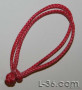 Kohlhoff style soft shackle showing open noose and diamond knot