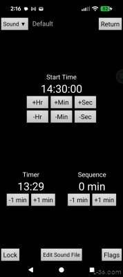 RCTimer edit screen