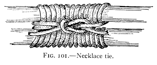 Illustration: FIG. 101.—Necklace tie.