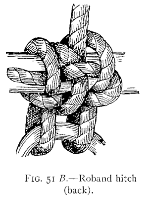 Illustration: FIG. 51 <i>B</i>.—Roband hitch (back).
