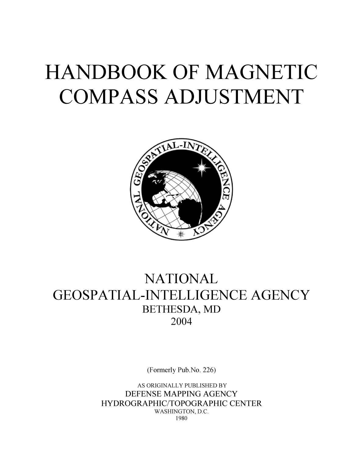 Handbook Of Magnetic Compass Adjustment