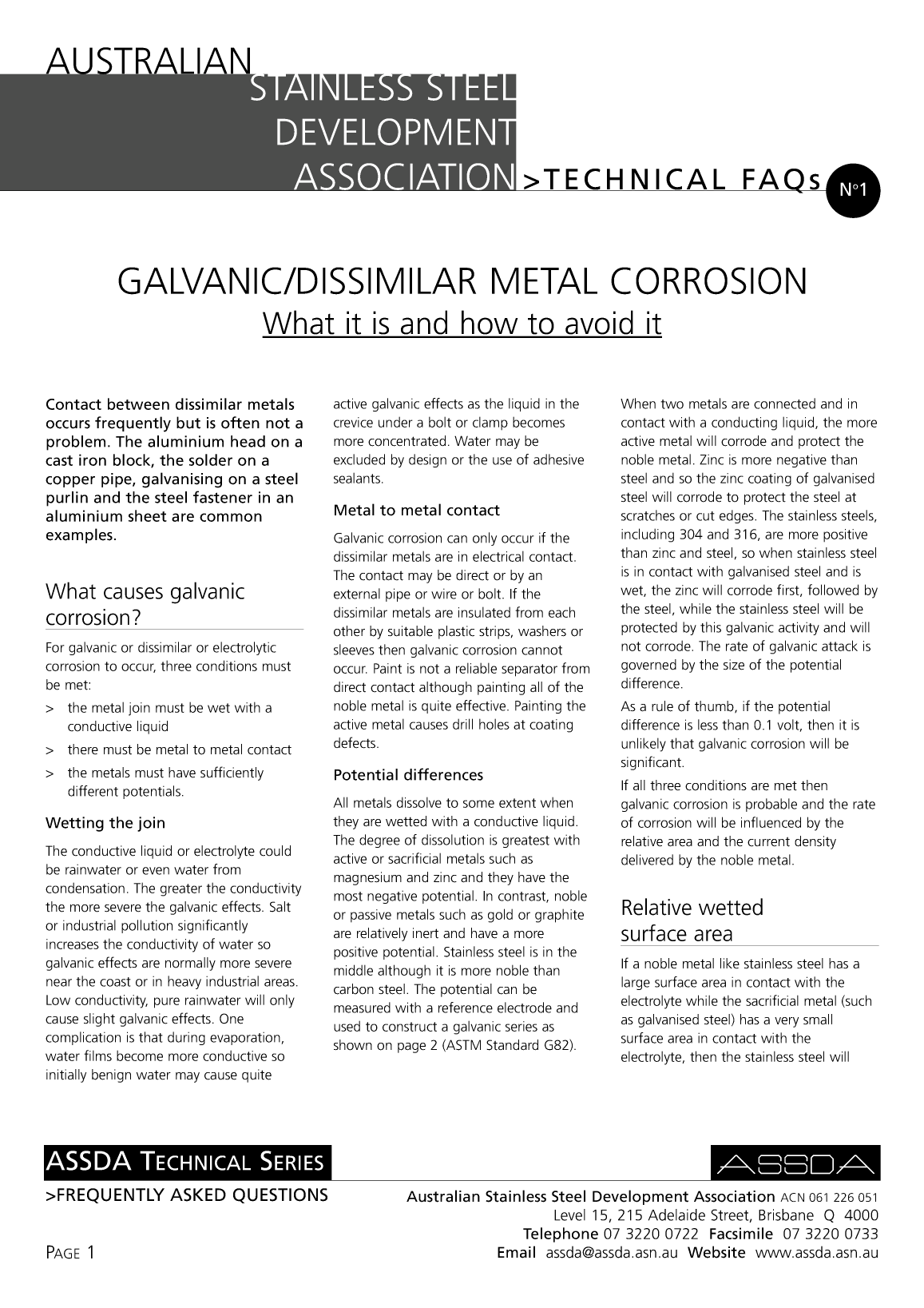 Galvanic Corrosion