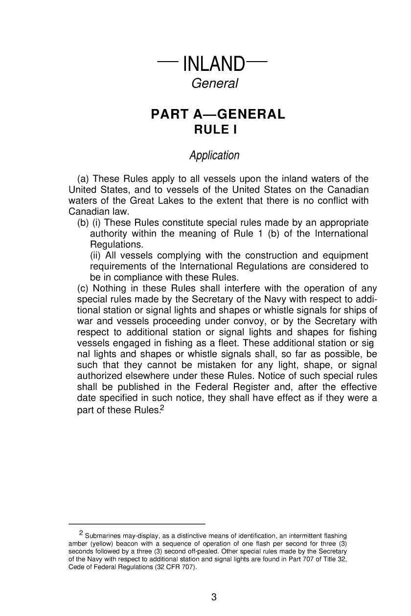 United States Coast Guard Navigation Rules