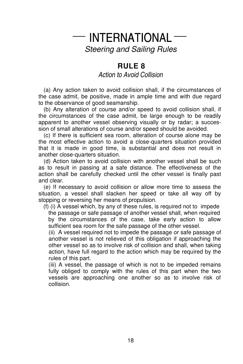 United States Coast Guard Navigation Rules