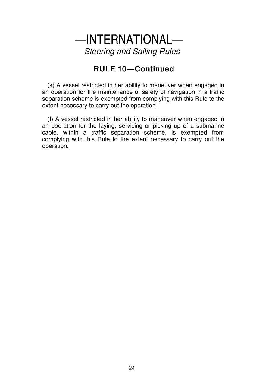 United States Coast Guard Navigation Rules