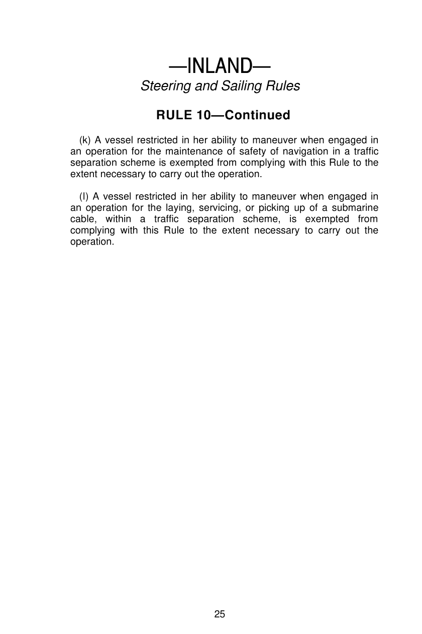 United States Coast Guard Navigation Rules