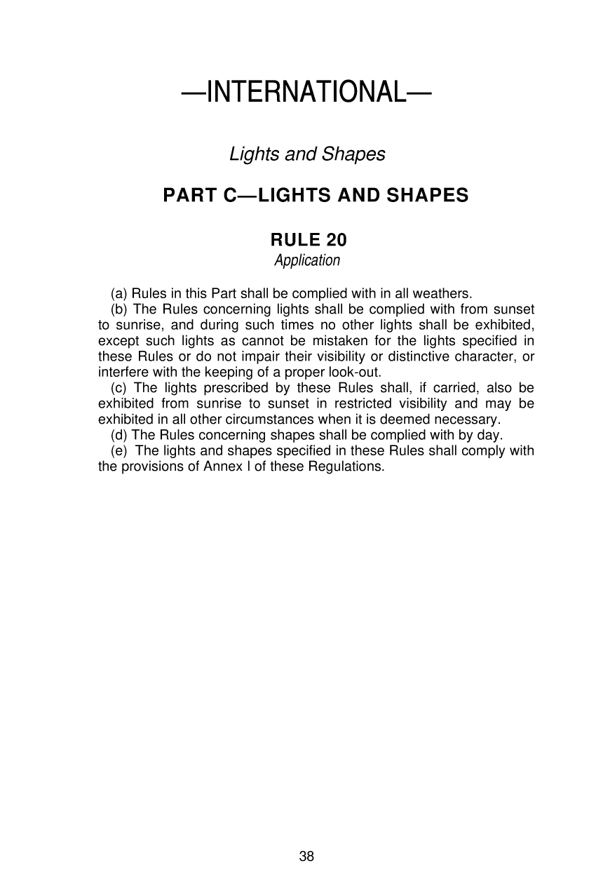 United States Coast Guard Navigation Rules
