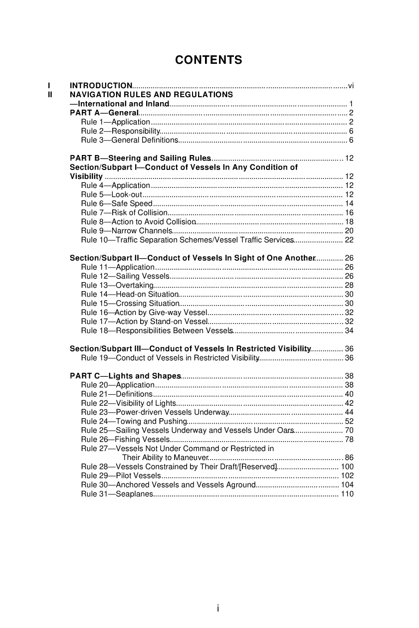 United States Coast Guard Navigation Rules
