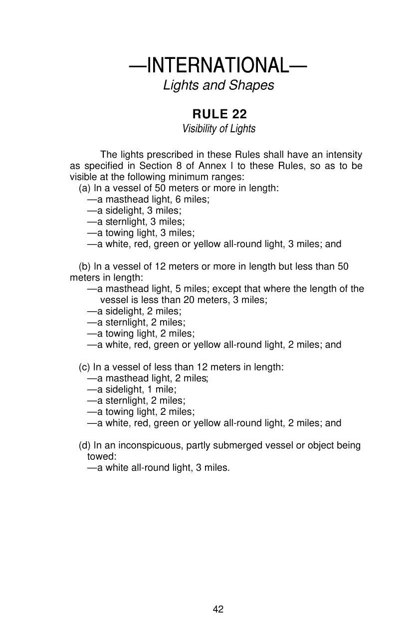 United States Coast Guard Navigation Rules