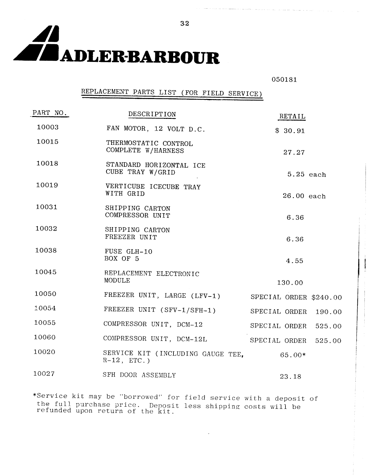 Adler Barbour io Manual