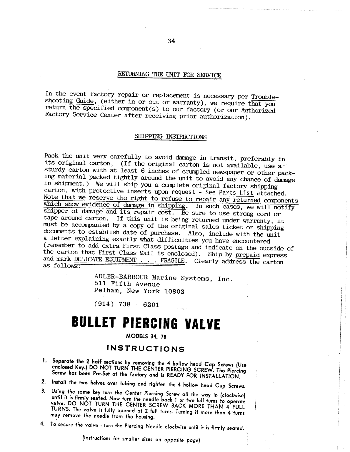 Adler Barbour io Manual