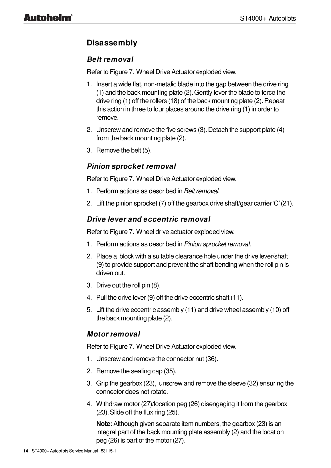 Autohelm Autopilot St4000