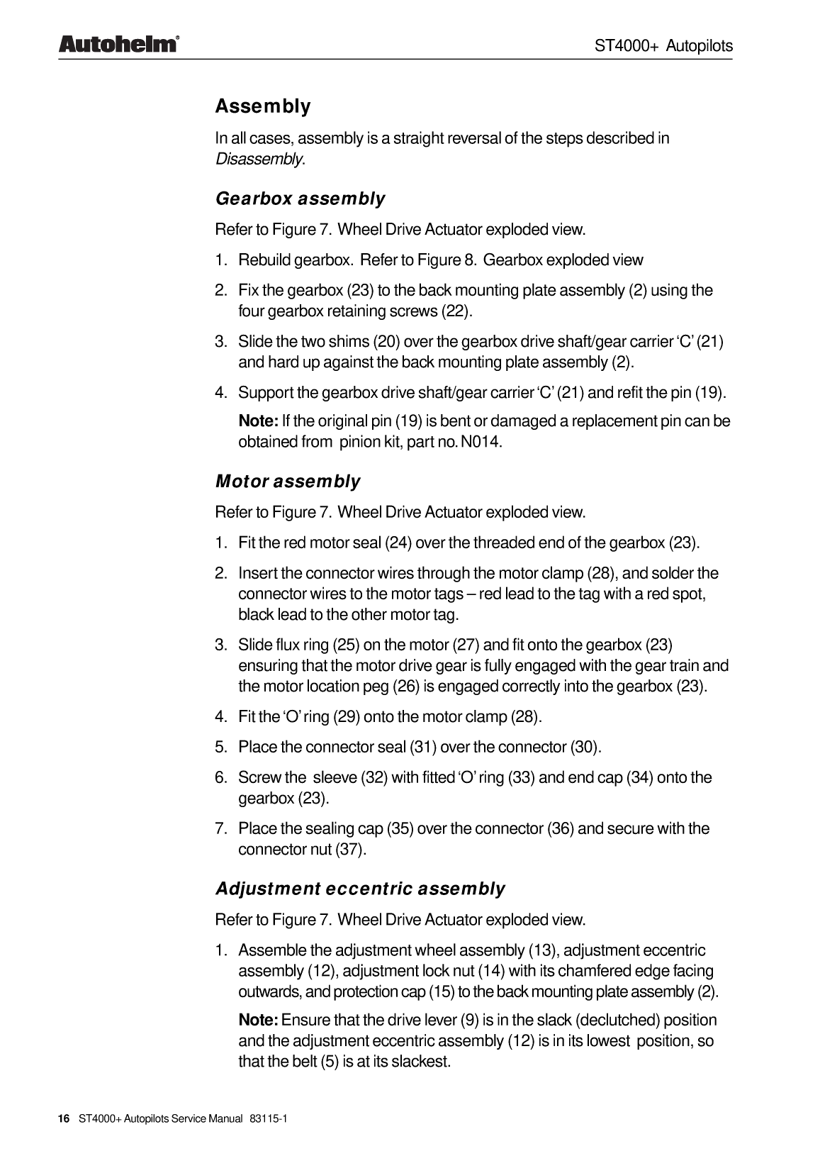 Autohelm Autopilot St4000