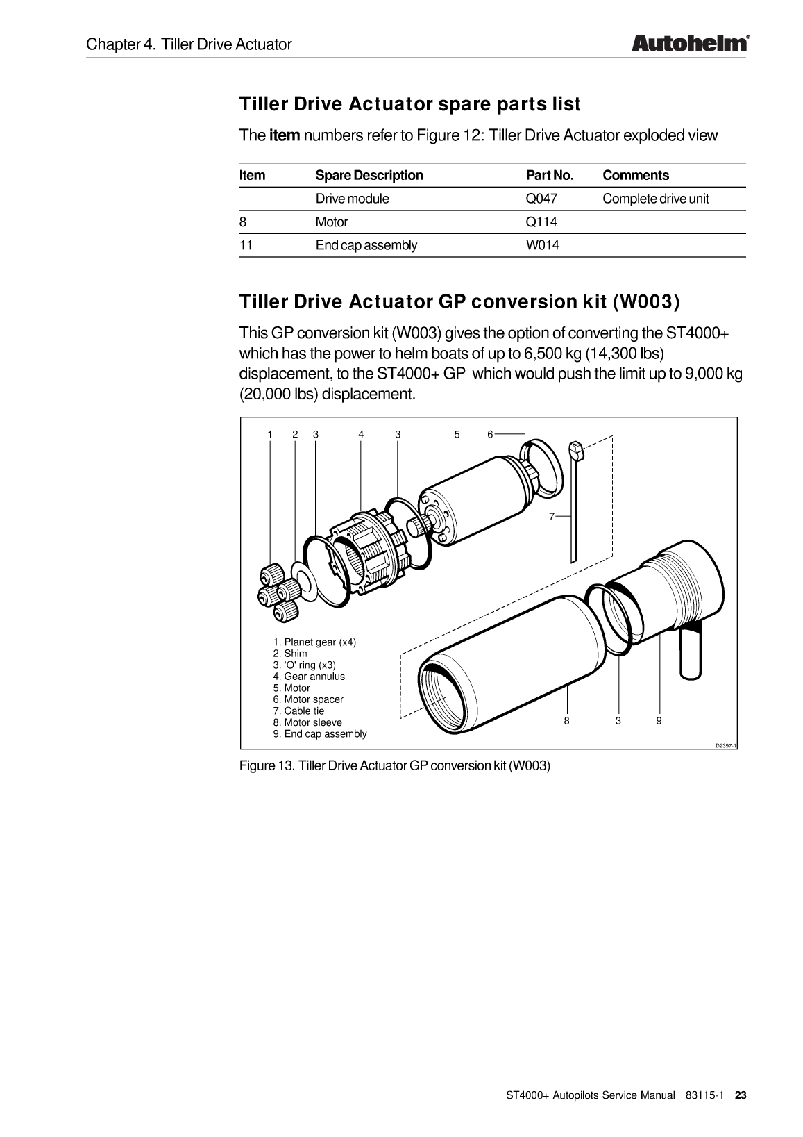 Autohelm Autopilot st4000