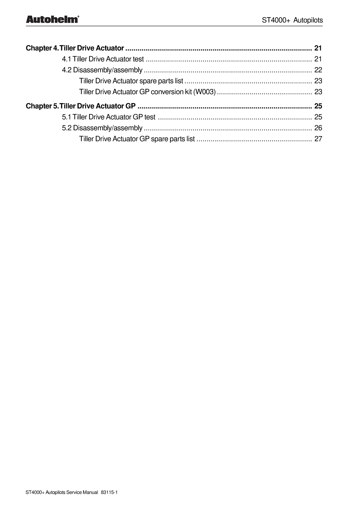 Autohelm Autopilot St4000