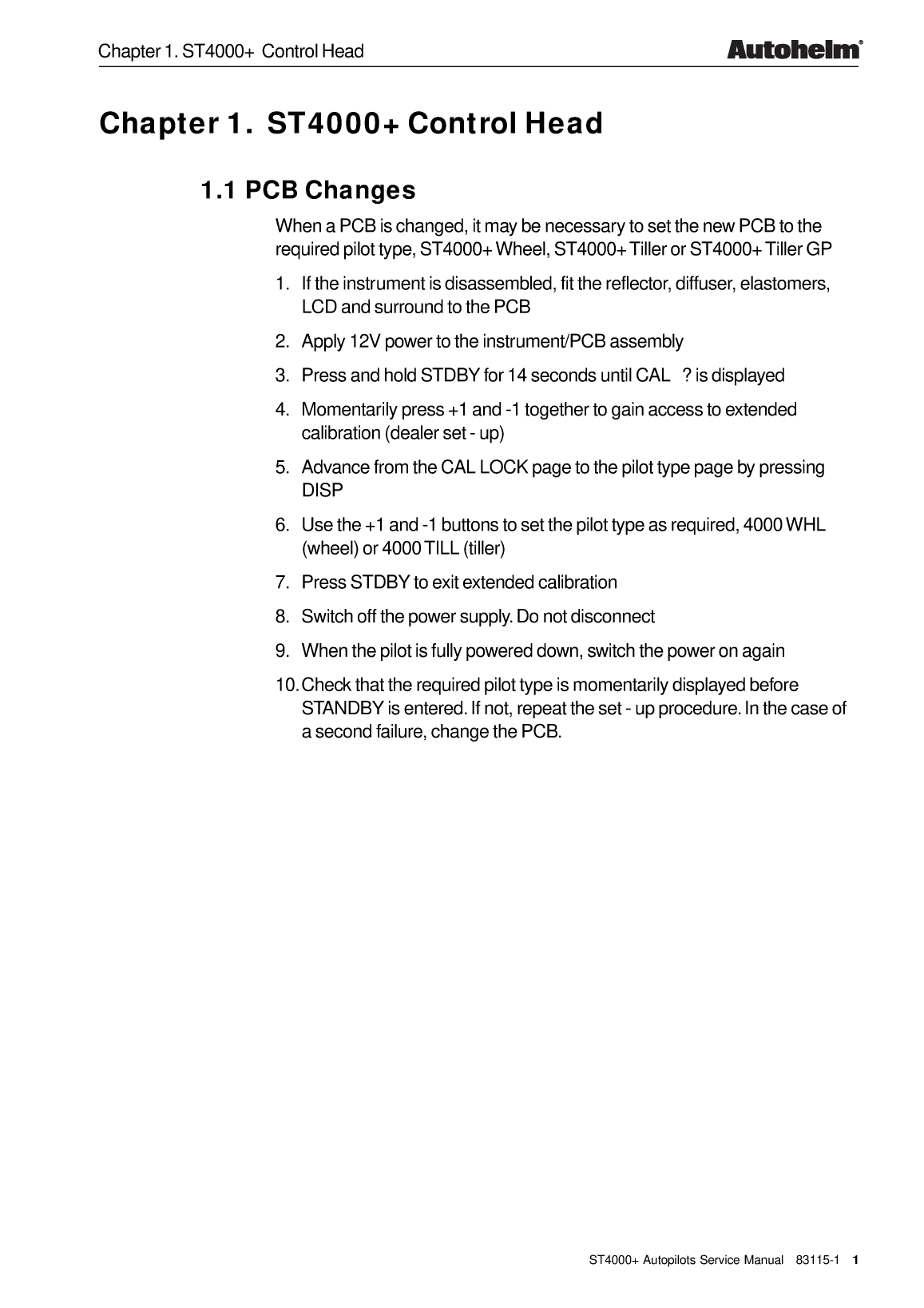 Autohelm Autopilot St4000