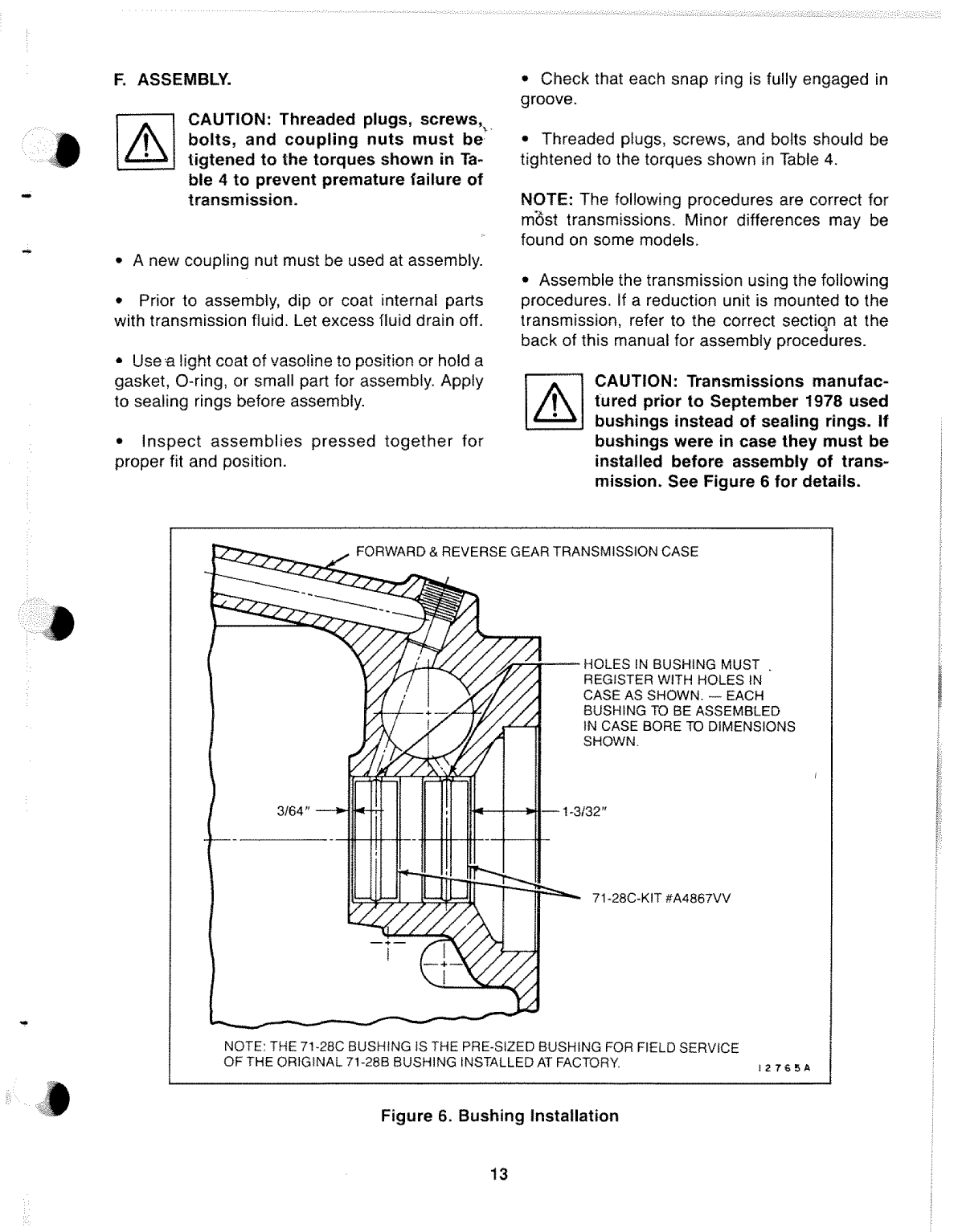 Borg Warner 71c 72c Transmission Manual