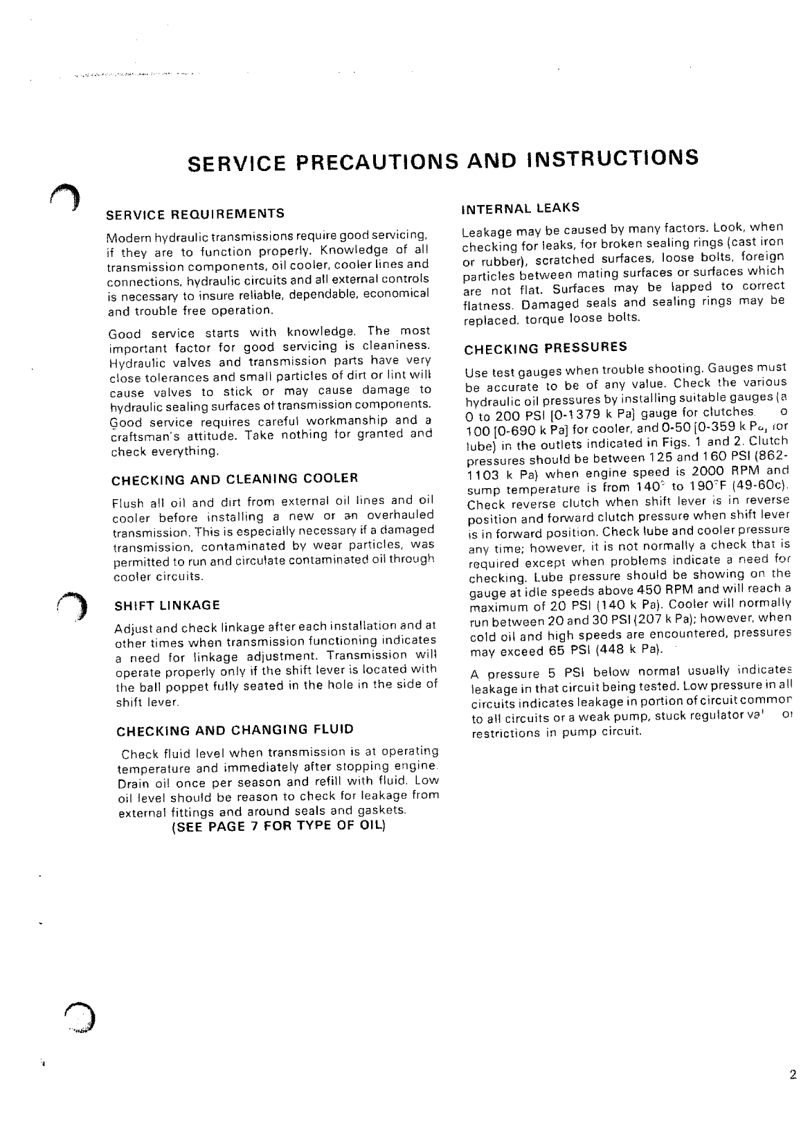 Borg Warner Velvet 73c Service Manual