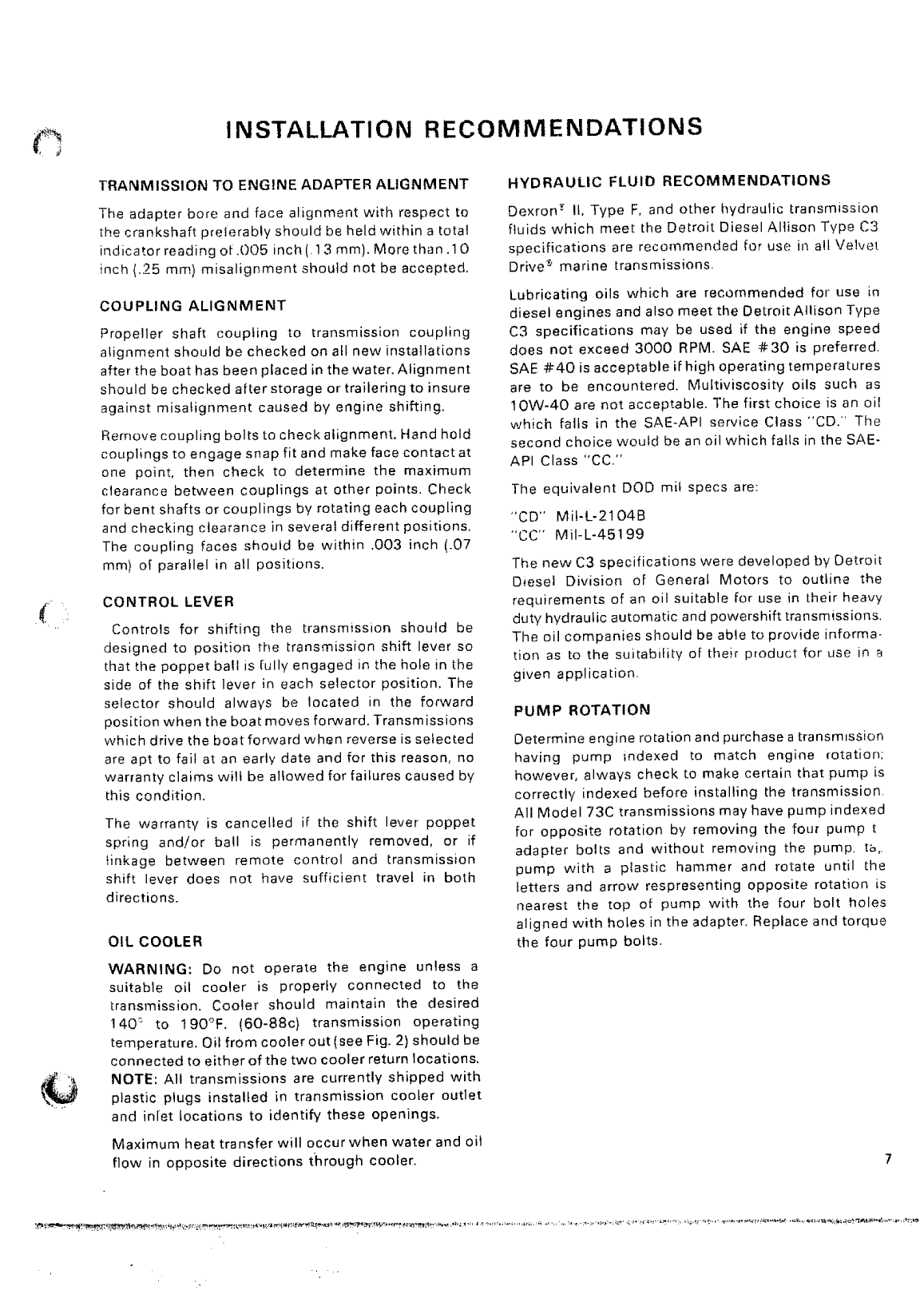 Borg Warner Velvet 73c Service Manual