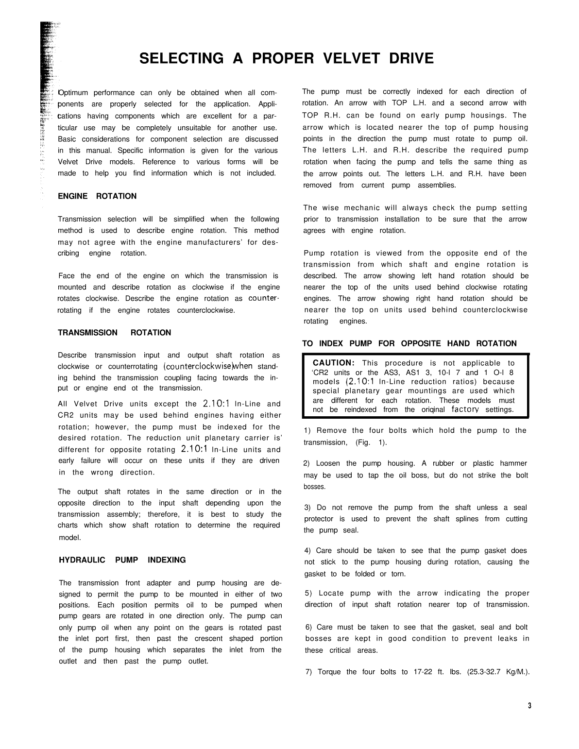 Borg Warner Velvet Drive Marine Installation