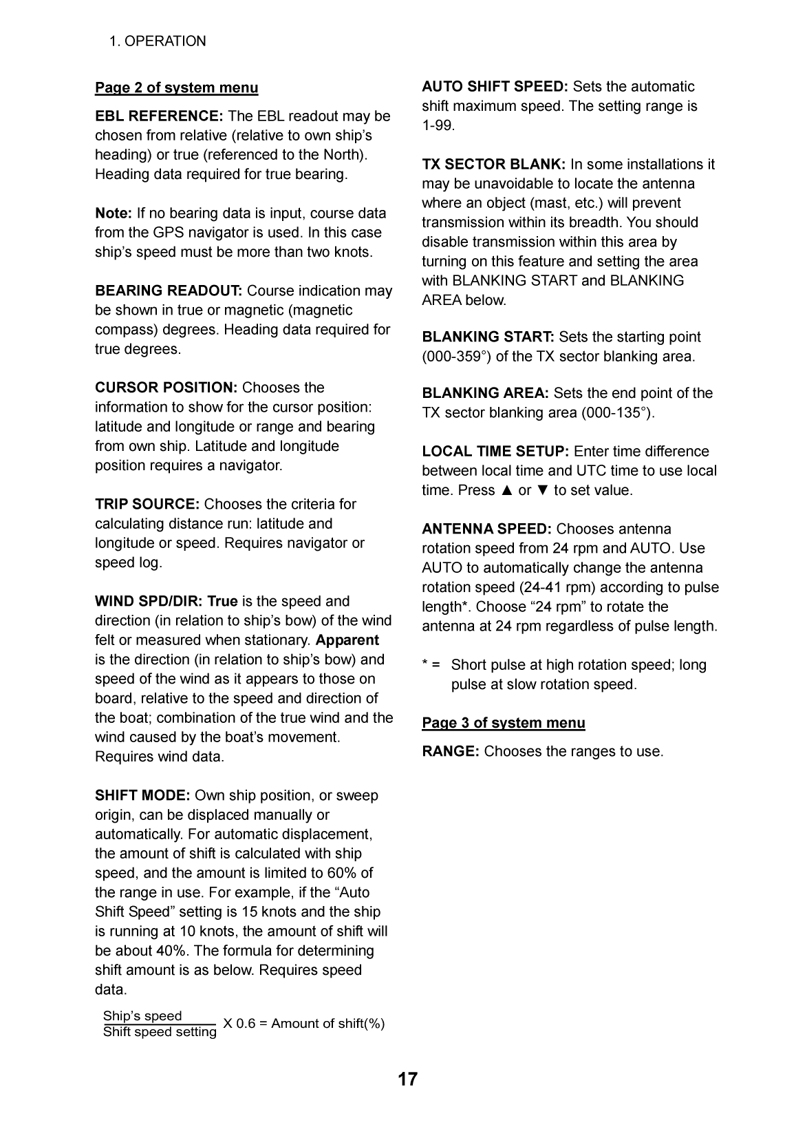 Furuno 1715 Radar Operator