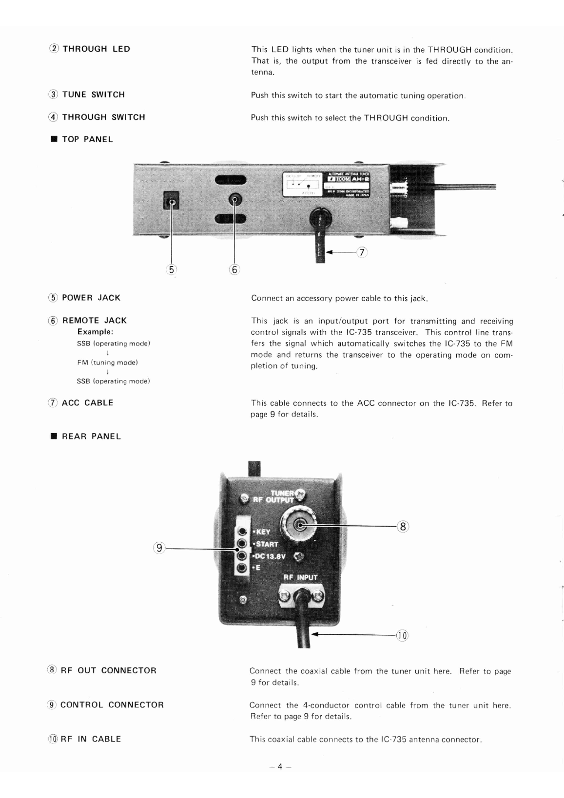 Icom ic ah 2 Manual and Schematic