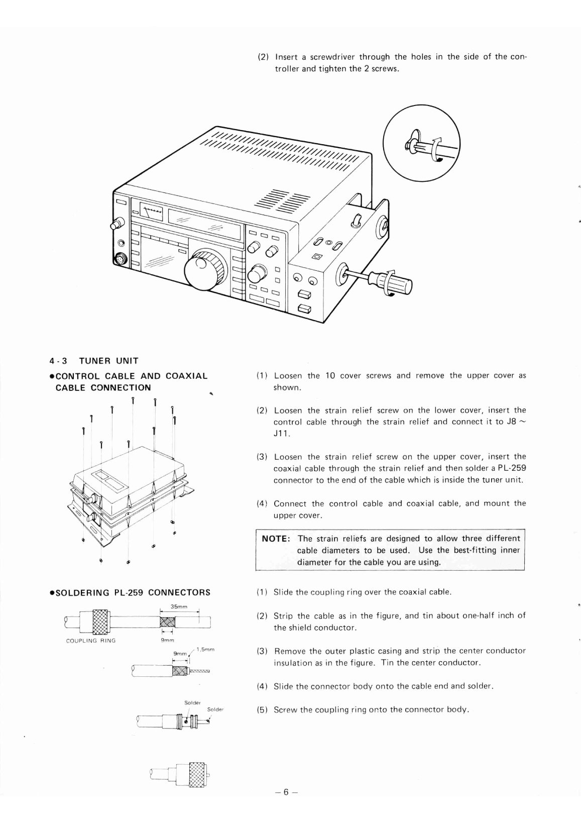Icom ic ah 2 Manual and Schematic