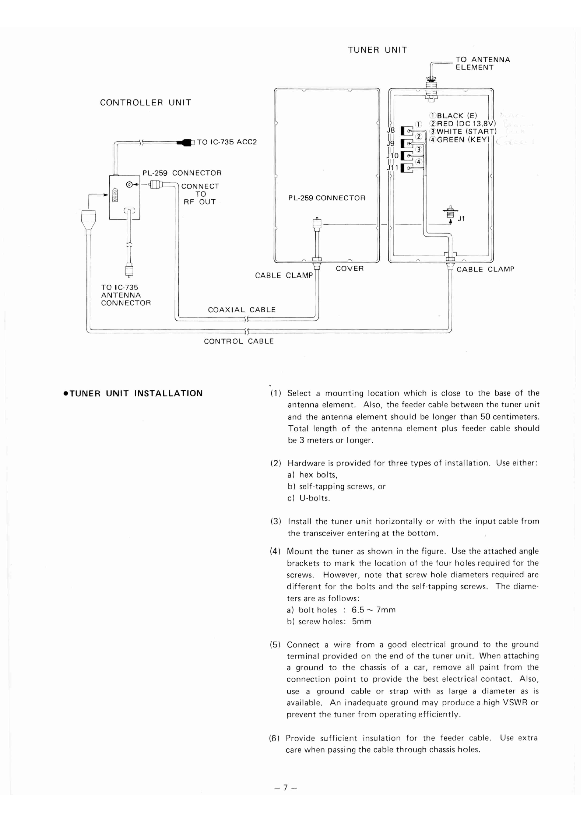 Icom ic ah 2 Manual and Schematic