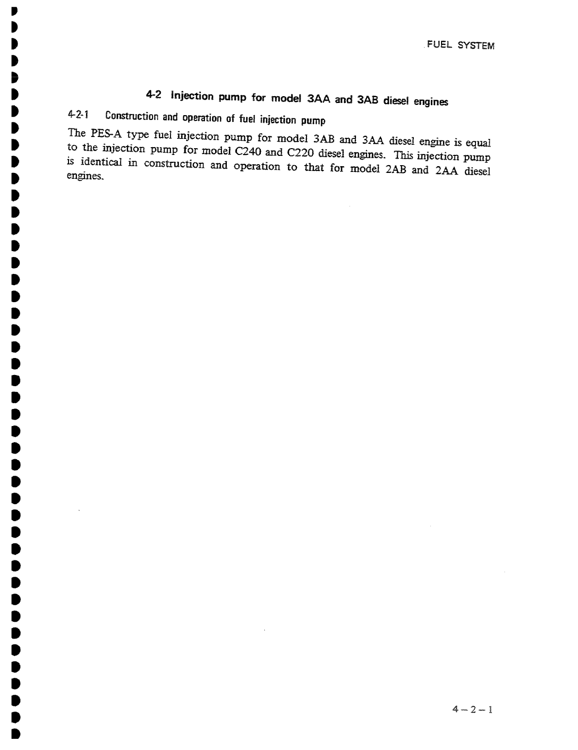 Isuzu 2aa1 to 3ab1 Workshop Manual