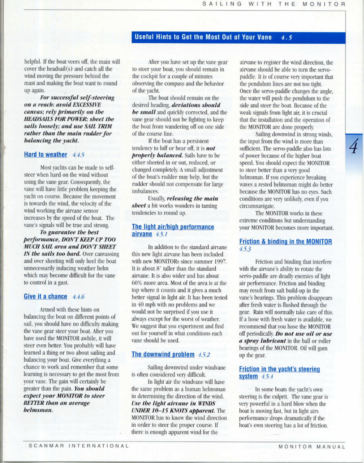 Monitor Windvane Manual