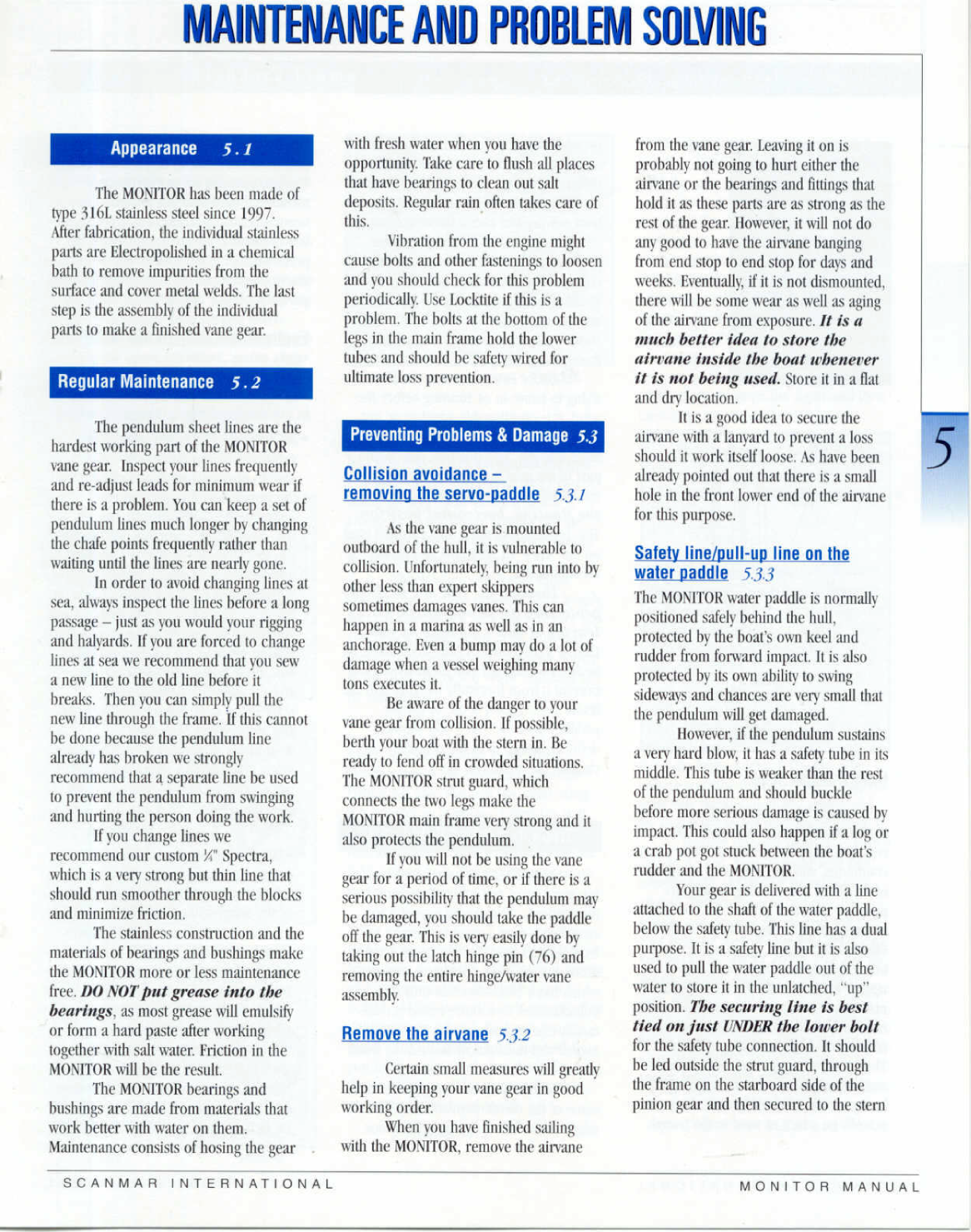 Monitor Windvane Manual