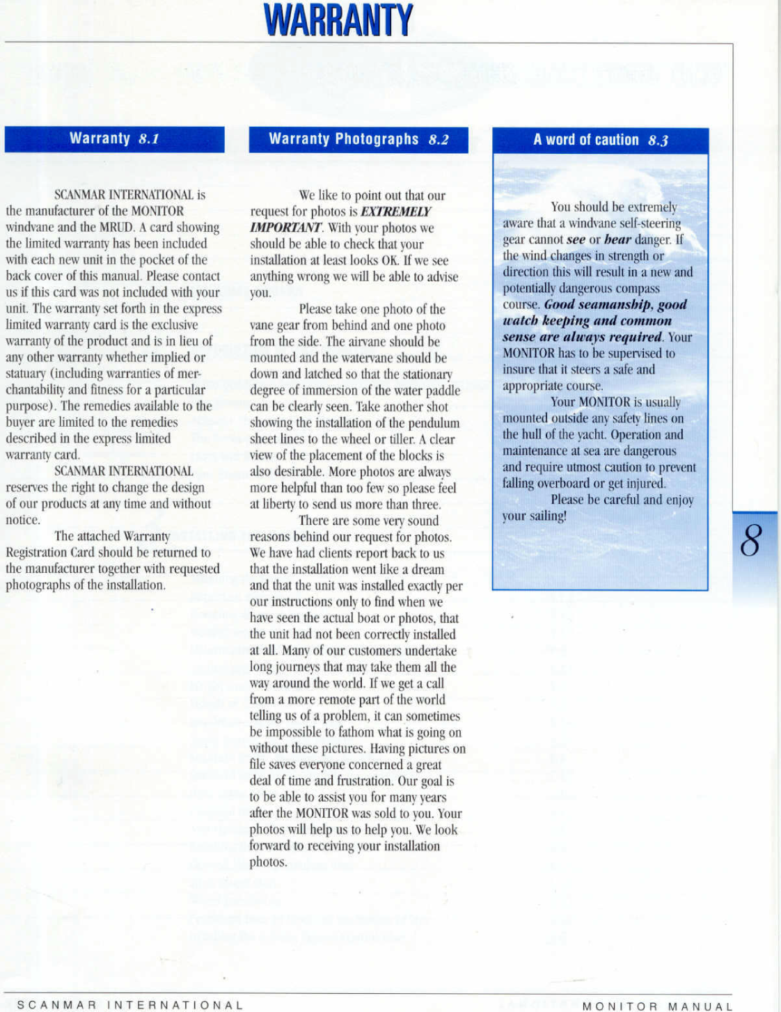 Monitor Windvane Manual