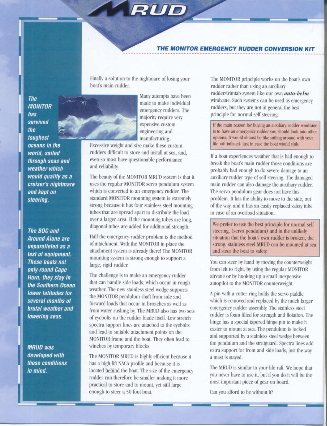 Monitor Windvane Manual