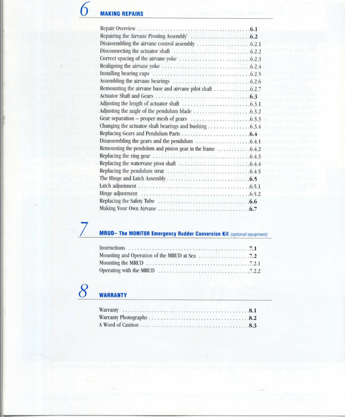 Monitor Windvane Manual
