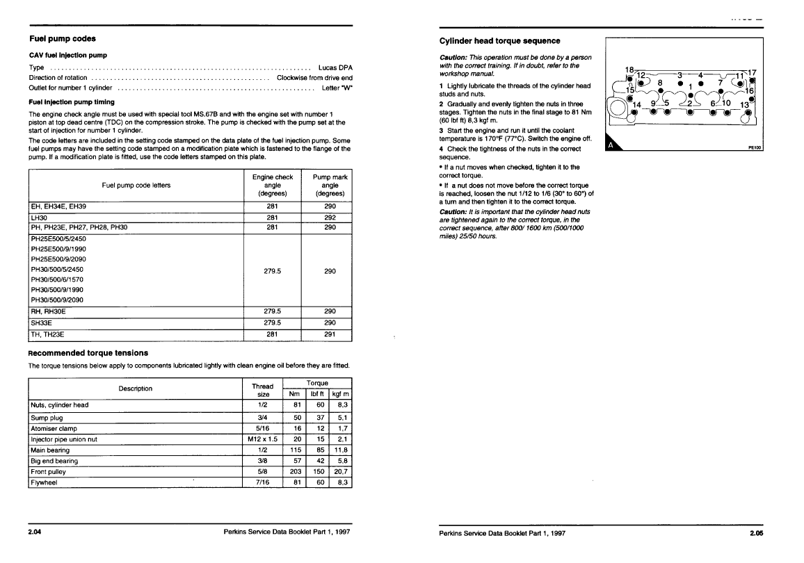 Perkins Service Data Book Part 1