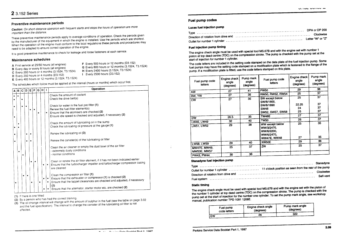Perkins Service Data Book Part 1