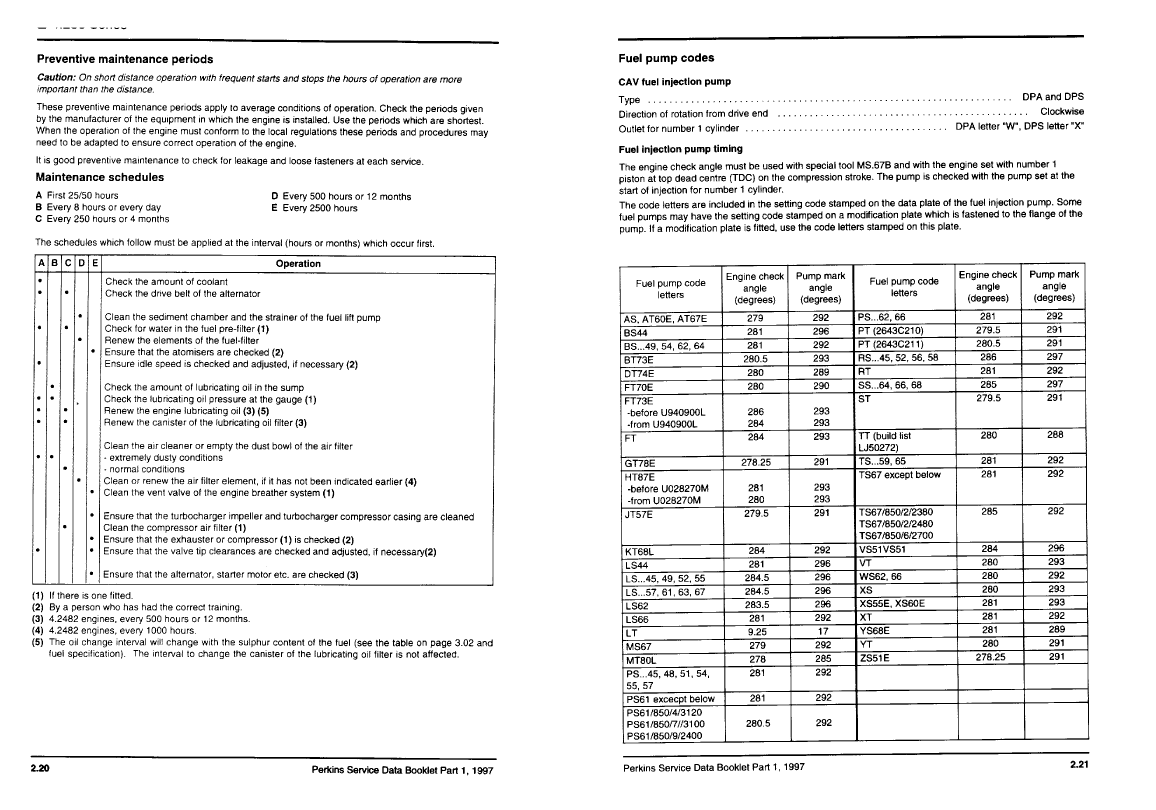 Perkins Service Data Book Part 1