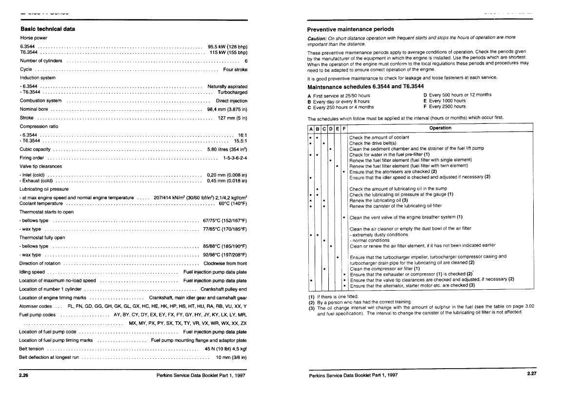 Perkins Service Data Book Part 1