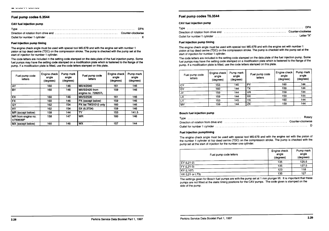 Perkins Service Data Book Part 1