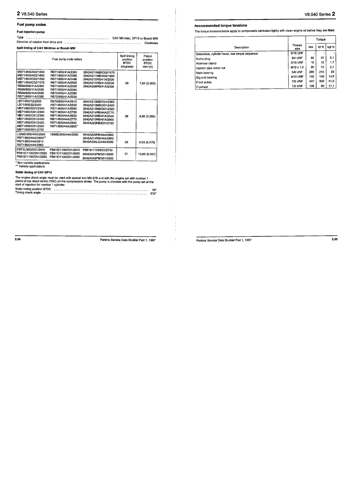 Perkins Service Data Book Part 1