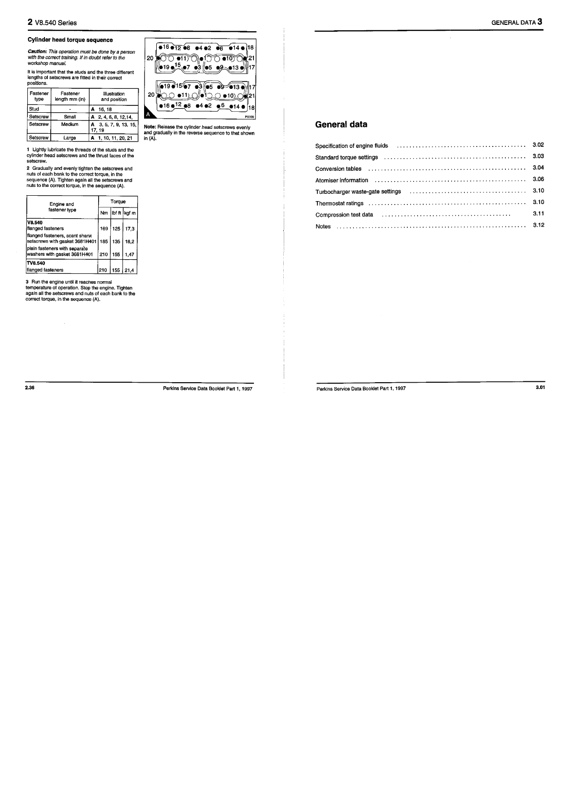 Perkins Service Data Book Part 1