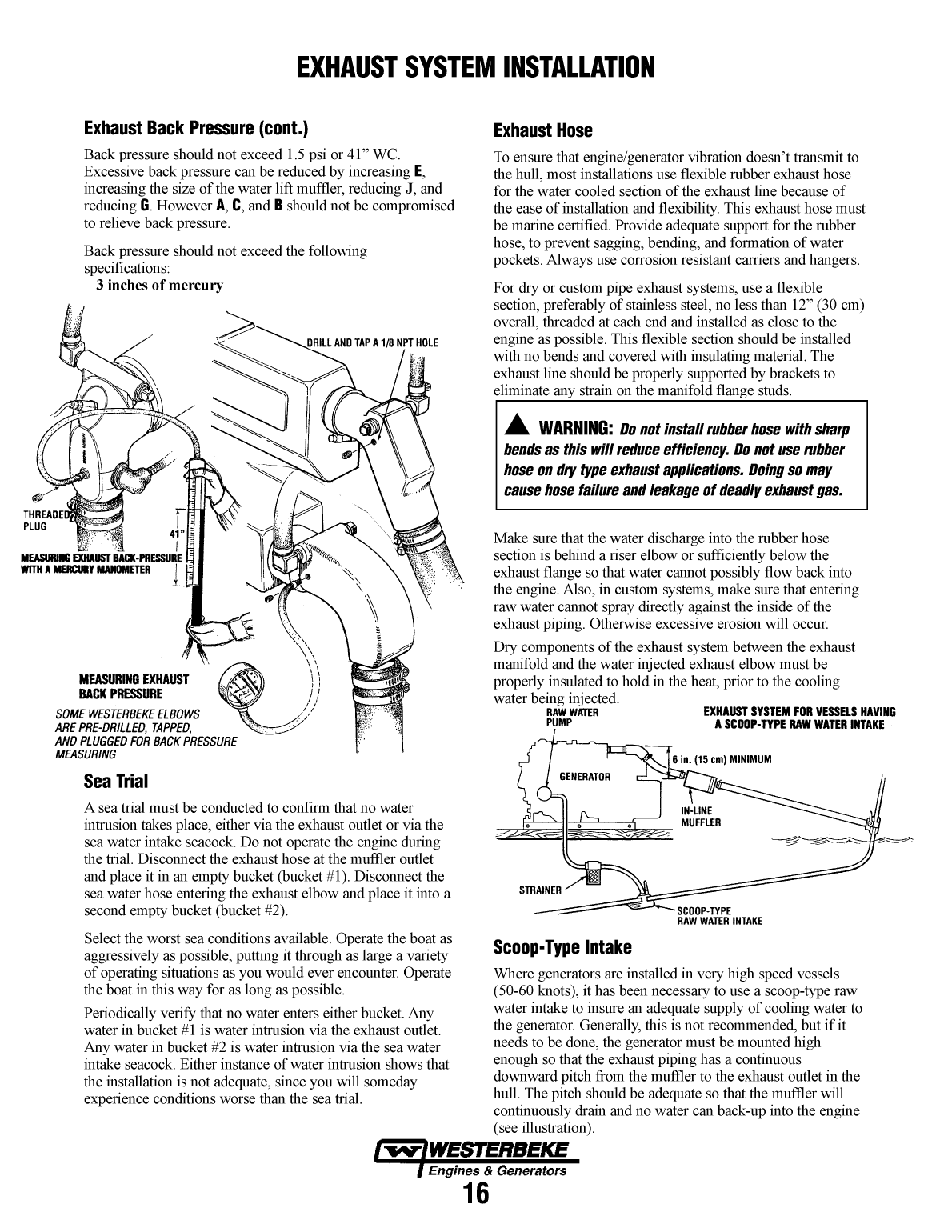 Westerbeke Marine Engine Installation Manual