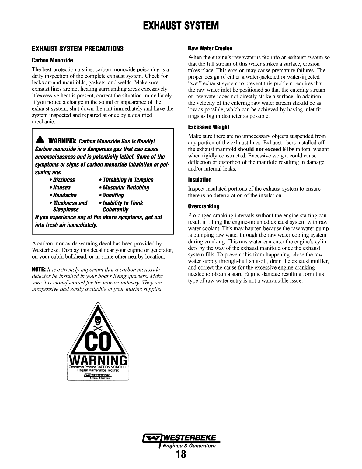 Westerbeke Marine Engine Installation Manual