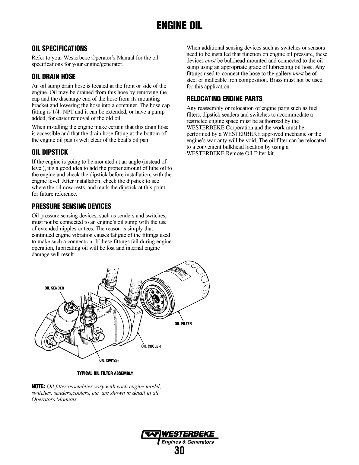 Westerbeke Marine Engine Installation Manual