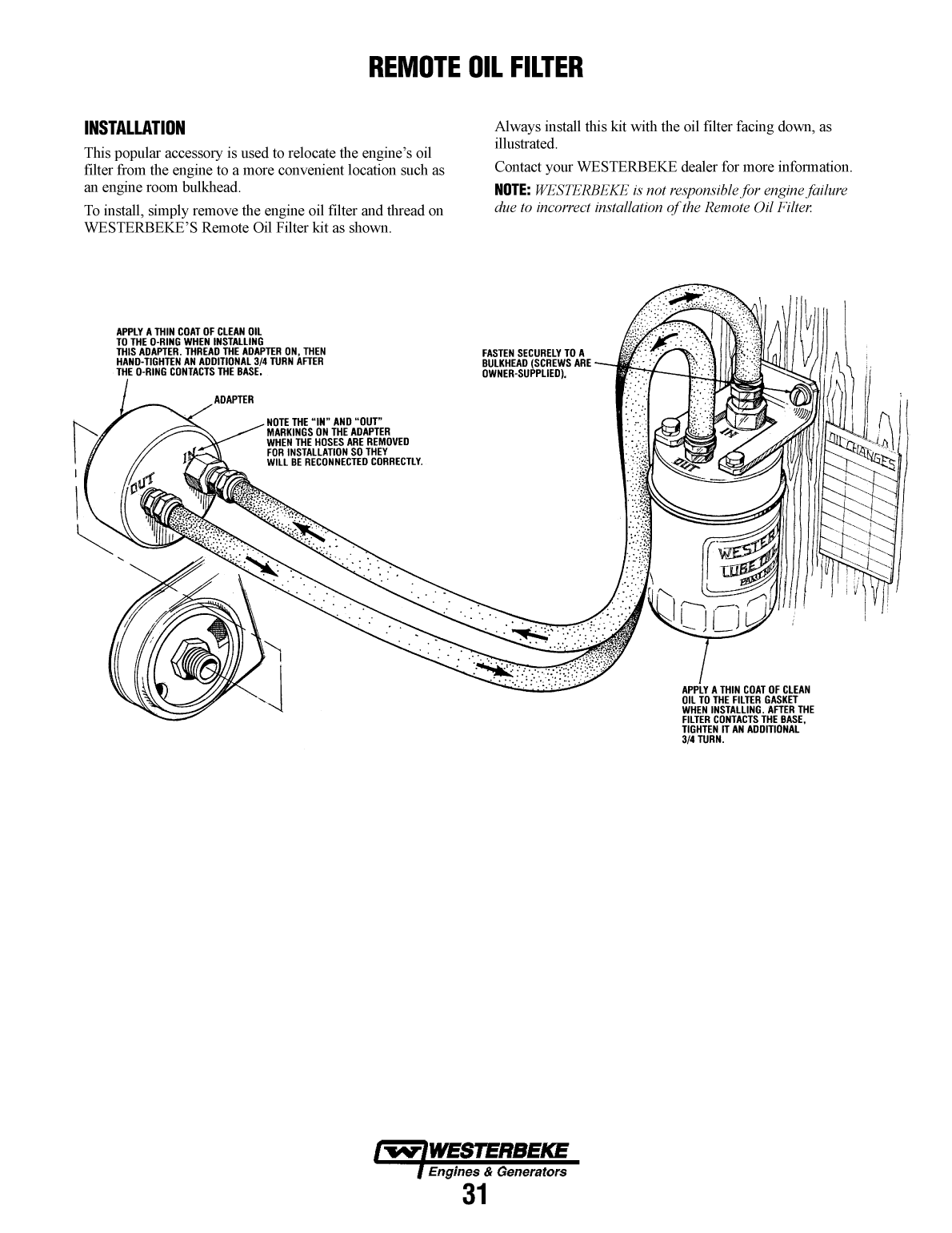 Westerbeke Marine Engine Installation Manual