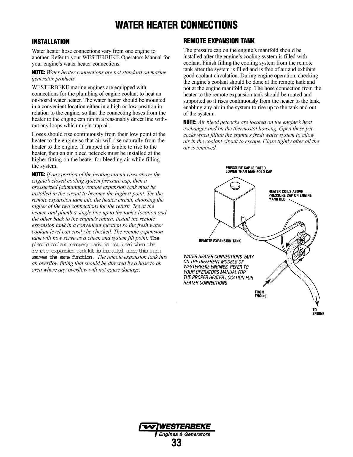 Westerbeke Marine Engine Installation Manual
