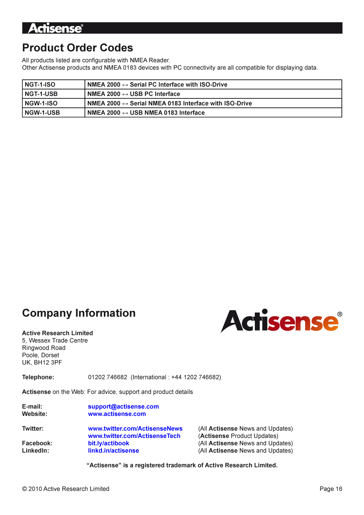 Actisense Nmea Reader