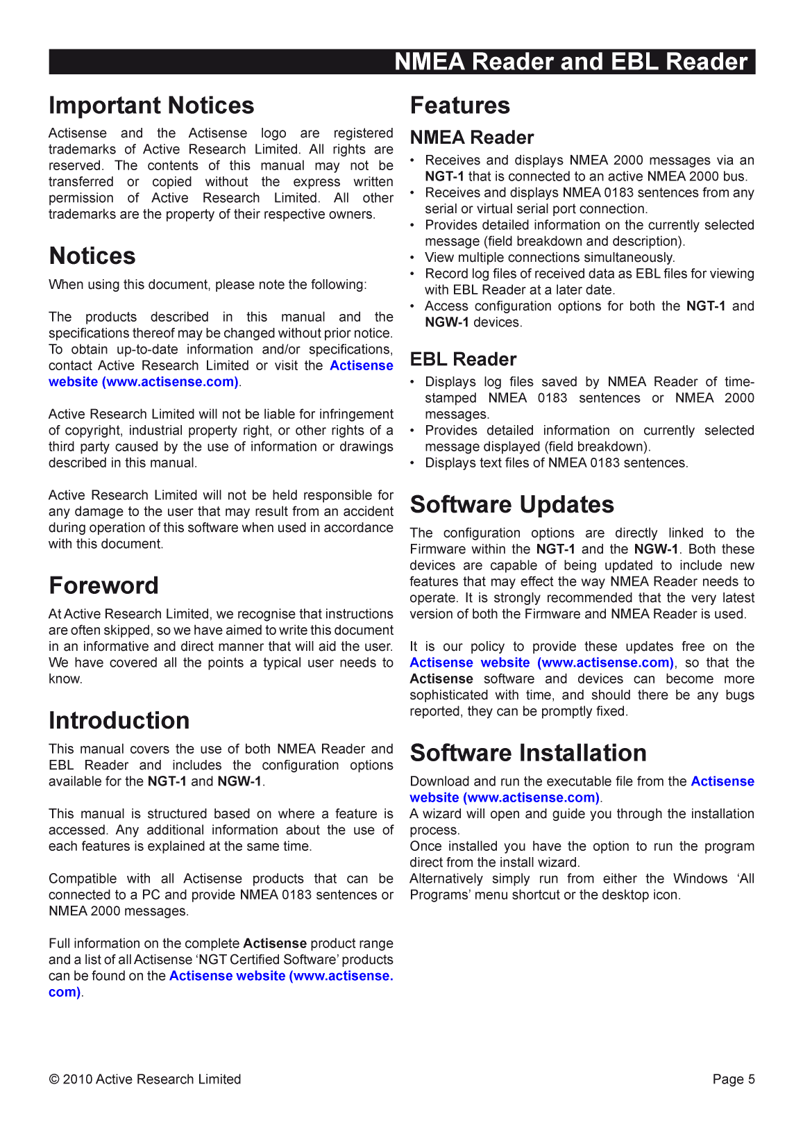 Actisense Nmea Reader